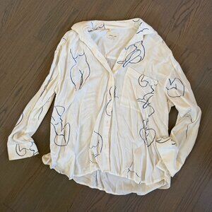 Paloma Wool Leandra Female Body Form Button Down Shirt Size UN